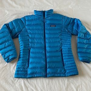 Women’s Blue Patagonia Puffer Jacket - Medium